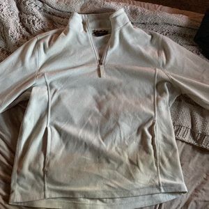 Fuzzy quarter zip jacket